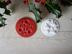 Ho Ho Ho Christmas Embosser Stamp | Christmas Cake Cookies Soap Pottery Stamp |