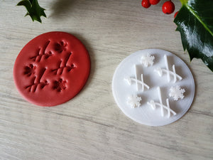 Ho Ho Ho Christmas Embosser Stamp | Christmas Cake Cookies Soap Pottery Stamp |