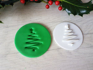 Christmas Tree Embosser Stamp | Christmas Cake Cookies Soap Pottery Stamp |
