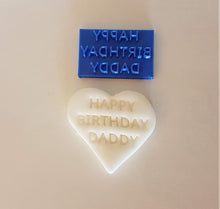 Load image into Gallery viewer, Happy Birthday Daddy/Mummy/Auntie/Godmother/Any Family Member (One Word) Stamp Embosser|Icing|Baking|Cookie Stamp|Birthday Party
