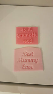 Best Mummy Ever Fancy Text Stamp|Icing|Baking|Cookie Stamp|Mother's Day Gift|Birthday|Wife|Partner|Mom