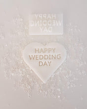 Load image into Gallery viewer, Happy Wedding Day Stamp|Baking|Cookie Stamp|Wedding|Bridal Shower|Hen Party Do
