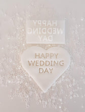 Load image into Gallery viewer, Happy Wedding Day Stamp|Baking|Cookie Stamp|Wedding|Bridal Shower|Hen Party Do
