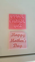 Load image into Gallery viewer, Happy Mother&#39;s Day Fancy Text Fondant Stamp|Icing|Baking|Cookie Stamp|Mother&#39;s Day Gift|Birthday|Wife|Partner|Mom
