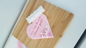Will you be our Flower girl? Stamp|Baking|Cookie Stamp|Bridal Shower|Hen Party Do|Wedding|