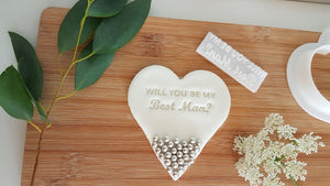 Will you be my Best Man? Stamp|Baking|Cookie Stamp|Bridal Shower|Hen Party Do|Wedding|Party gift|Proposal