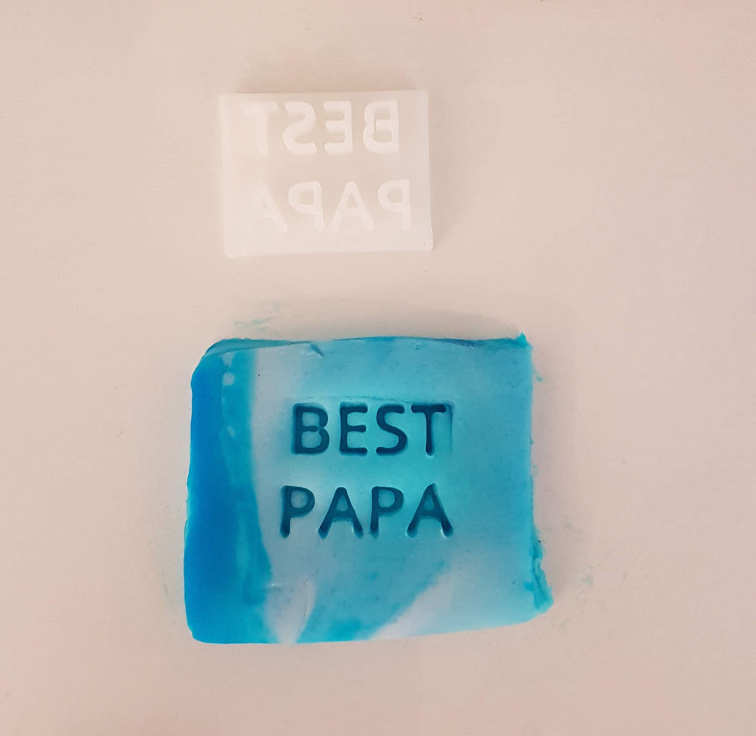 Best Papa Stamp|Icing|Baking|Cookie Stamp|Father's Day Gift|Birthday|Husband|Partner|Daddy|Dad