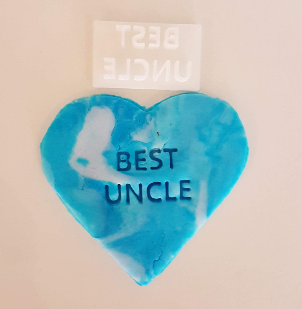 Best Uncle Stamp|Icing|Baking|Cookie Stamp|Father's Day Gift|Birthday|Husband|Partner|Daddy|Dad