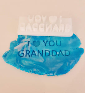 I heart you Granddad Stamp|Icing|Baking|Cookie Stamp|Father's Day Gift|Birthday|From the grandchildren|Grandfather gift cakes