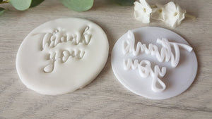Thank You Embosser Stamp | Cake Cookie Biscuit Stamp | Wedding Thank yous | Gratitudes