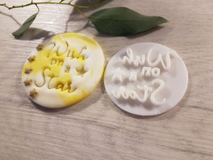 Wish on a Star Embosser Stamp|Christmas Cookies Soap Pottery Stamp|