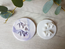 Load image into Gallery viewer, Mr &amp; Mr Embosser Stamp| Cookie Soap Pottery Stamp|
