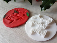Load image into Gallery viewer, Good tidings we bring Embosser Stamp|Christmas Cookies Soap Pottery Stamp|
