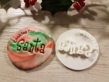 Load image into Gallery viewer, Cookies for Santa Embosser Stamp|Christmas Cookies Soap Pottery Stamp|
