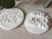 Load image into Gallery viewer, Team Bride Embosser Stamp | Cookie Soap Pottery Stamp |
