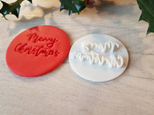 Load image into Gallery viewer, Merry Christmas Embosser Stamp | Christmas Cake Cookies Soap Pottery Stamp |
