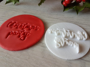 Christmas Party Embosser Stamp|Christmas Cookies Soap Pottery Stamp|