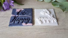 Load image into Gallery viewer, Be Happy Style 2 Embosser Stamp | Cookie Biscuit Stamp |

