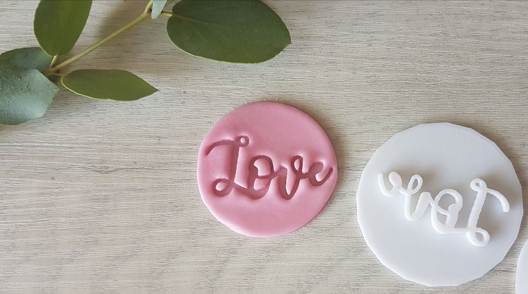 Love Embosser Stamp | Cookie Biscuit Pottery Stamp |