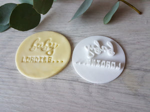 Baby Loading Embosser Stamp | Cake Cookie Soap Pottery Stamp |