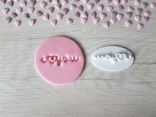 Load image into Gallery viewer, I heart you Embosser Stamp | Cookie Biscuit Pottery Stamp |
