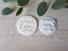 Load image into Gallery viewer, Happily Ever After Wedding Embosser Stamp | Cookie Soap Pottery Stamp |

