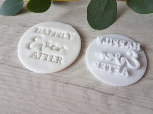 Happily Ever After Wedding Embosser Stamp | Cookie Soap Pottery Stamp |
