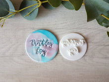 Load image into Gallery viewer, Birthday boy Embosser Stamp | Cookies Soap Pottery Stamp |
