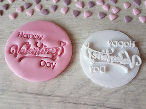 Happy Valentine's Day (Style3) Embosser Stamp | Cookie Biscuit Pottery Stamp |