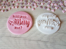 Load image into Gallery viewer, Will you Marry Me Proposal Embosser Stamp | Cookie Soap Pottery Stamp |
