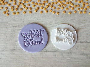 Best Friend Embosser Stamp | Cookie Biscuit Pottery Stamp |