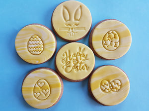 Easter Eggs Stamp | Fondant Embosser | Cookie Cake Stamp