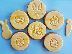 Easter Bunny Girl Stamp | Fondant Embosser | Cookie Cake Stamp