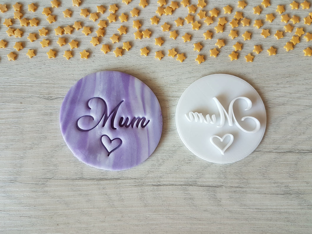 Mum & Heart Embosser Stamp | Mother's Day Gift