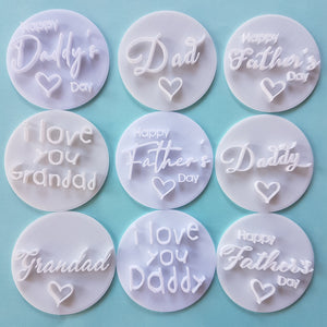Happy Daddy's Day Embosser Stamp