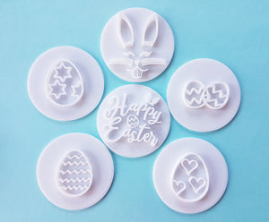 Easter Egg Zigzags Stamp | Fondant Embosser | Cookie Cake Stamp
