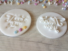 Load image into Gallery viewer, Thank You Style3 Embosser Stamp | Cookie Biscuit Stamp | Wedding Thank yous | Gratitudes
