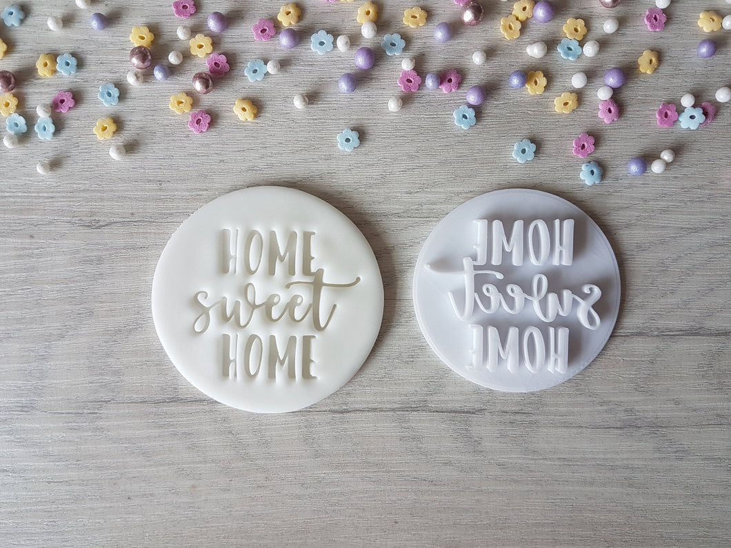 Home Sweet Home Embosser Stamp | Cake Cookie Biscuit Stamp