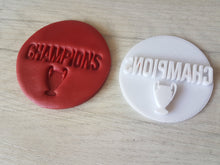 Load image into Gallery viewer, Champions Embosser Stamp | Football Cookie Soap Pottery Stamp |
