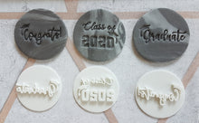 Load image into Gallery viewer, Graduate Embosser Stamp | Cake Cookie Soap Pottery Stamp |

