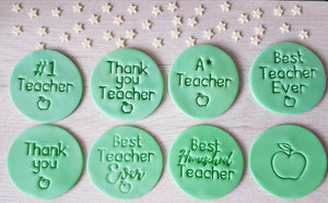 Thank You School Embosser Stamp | Cookie Biscuit Cake Stamp |