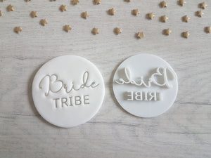 Bride Tribe Style 2 Embosser Stamp | Hen Party Cakes Cookies Soap Pottery Stamp |