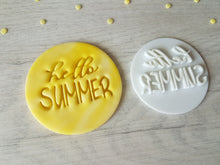 Load image into Gallery viewer, Hello Summer Embosser Stamp | Cake Cookie Cake Stamp
