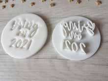 Load image into Gallery viewer, Bring on 2021 Embosser Stamp | Cake Cookie Biscuit Soap Stamp
