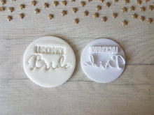 Load image into Gallery viewer, Lockdown Bride Embosser Stamp | Wedding Cake Cookie Soap Pottery Stamp |
