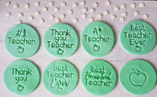Load image into Gallery viewer, A Star Teacher Embosser Stamp | Cookie Biscuit Cake Stamp |
