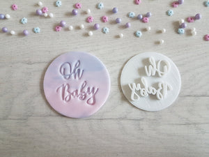 Oh Baby Embosser Stamp | Cake Cookie Soap Pottery Stamp |