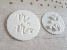 Load image into Gallery viewer, Mr &amp; Mrs Embosser Stamp | Cookie Soap Pottery Stamp |
