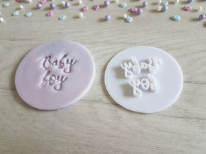 Baby Boy Embosser Stamp | Cake Cookie Stamp | New Baby celebration gift | Gender reveal cookies biscuits