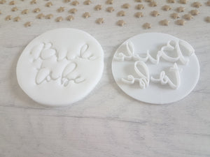 Bride To Be Embosser Stamp | Cake Cookie Soap Pottery Stamp |